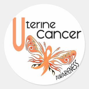 Pegatina Redonda BOTOSA DE Cáncer Uterino 3.1