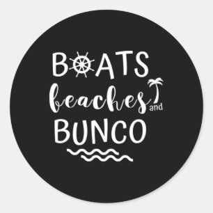 Pegatina Redonda Bots Beats Bunco Cruise Chicas de Viaje Viaje Viaj