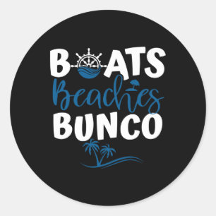 Pegatina Redonda Bots Beats Bunco Cruise Chicas de Viaje Viaje Viaj