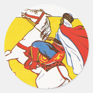 Pegatina Redonda Bou-Saada Hotel Du Caid