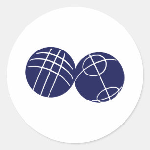 Pegatina Redonda Boule petanque