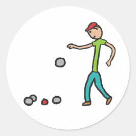 Pegatina Redonda Boules