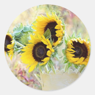Pegatina Redonda Bouquet