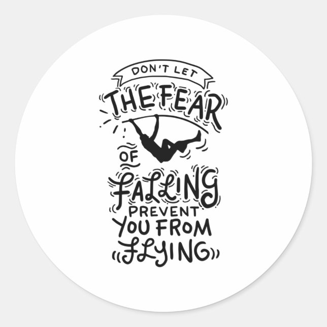 Pegatina Redonda Bóveda de polo Pole Vault (Anverso)