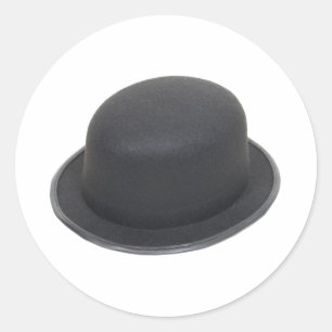 Pegatina Redonda BowlerHat080909