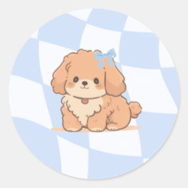 Pegatina Redonda Bows & Bones Stickers