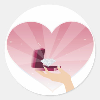 Pegatina Redonda Box Diamond