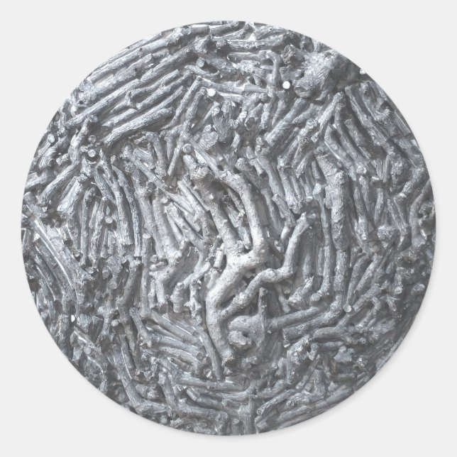 Pegatina Redonda Boxeo: Luna (Anverso)