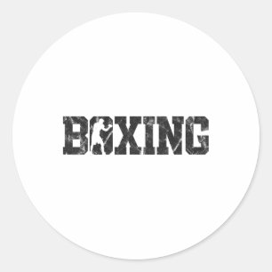 Pegatina Redonda Boxeo vintage de boxeo 5