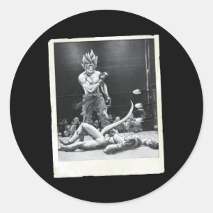 Pegatina Redonda Boxing Gokku