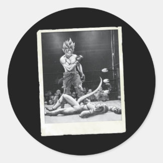 Pegatina Redonda Boxing Gokku