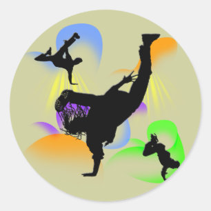 Pegatina Redonda Boying B