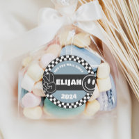 Boys en Skateboard Groovy Hippie Cumpleaños