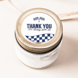 Pegatina Redonda Boys Motocross Dirt Bike Birthday