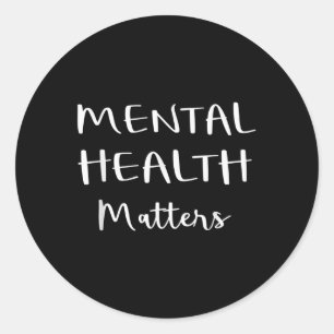 Pegatina Redonda Bpd Salud Mental Bipolar Conciencia Salud Mental