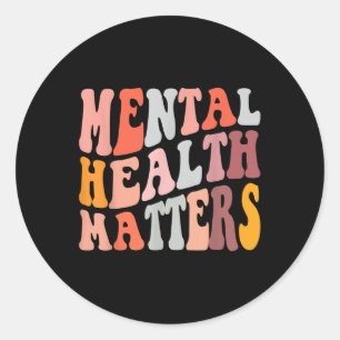Pegatina Redonda Bpd Salud Mental Bipolar Conciencia Salud Mental