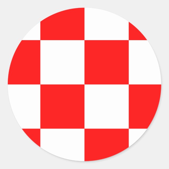 Pegatina Redonda Brabante del Norte (Países Bajos) (Anverso)