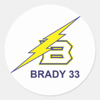 PEGATINA REDONDA BRADY 33