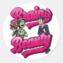 Brains & Beauty - Diseño del humor zombi