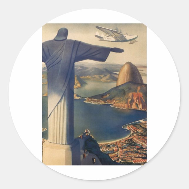 Pegatina Redonda Brasil (Anverso)