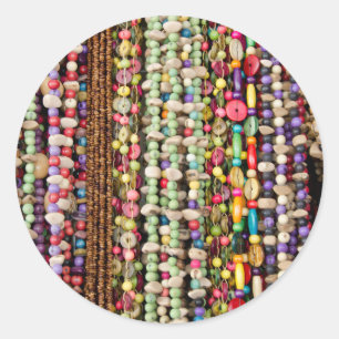 Pegatina Redonda Brasil, Amazonía, Manaus. Típico brasileño