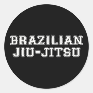 Pegatina Redonda Brasilen@o Jiu Jitsu
