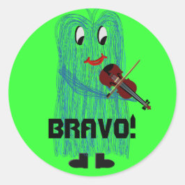 Pegatina Redonda ¡Bravo!
