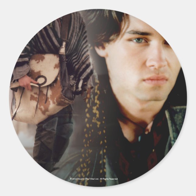 Pegatina Redonda Bray La Tribu (Anverso)