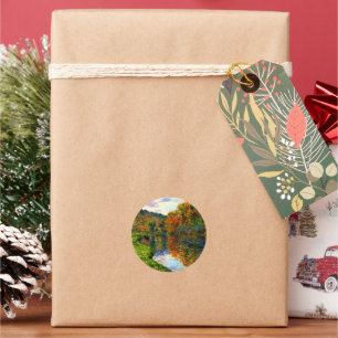 Pegatina Redonda Brazo de Jeufosse, otoño,