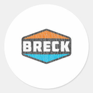 Pegatina Redonda Breck Skip Breckenridge Ski Colorado Snowboardin