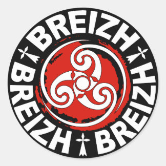Pegatina Redonda Breizh (Bretaña) sticker