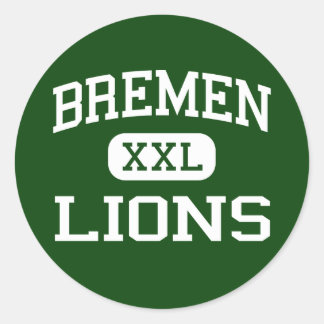 Pegatina Redonda Bremen - Leones - Secundaria - Bremen Indiana