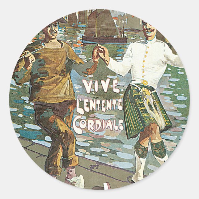 Pegatina Redonda Brest á Londres 18 horas (Anverso)