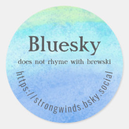 Pegatina Redonda Brewski