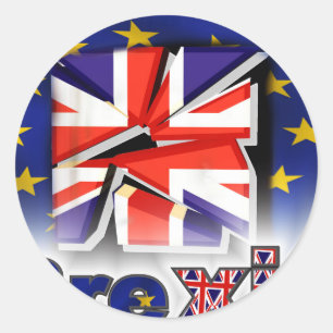Pegatina Redonda brexit