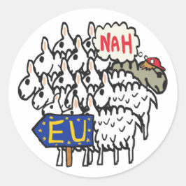 Pegatina Redonda Brexit Anti-UE