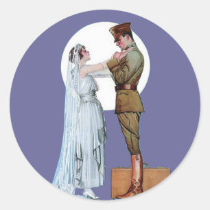 Pegatina Redonda Brida del Ejército