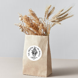 Pegatina Redonda Bride or Die Bachelorette Party Customized Bridal