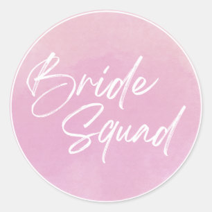 Pegatina Redonda Bride Squad Bachelorette