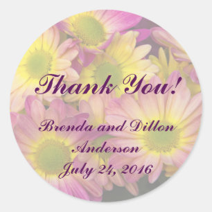 Pegatina Redonda Bride y Groom Gear   BODA