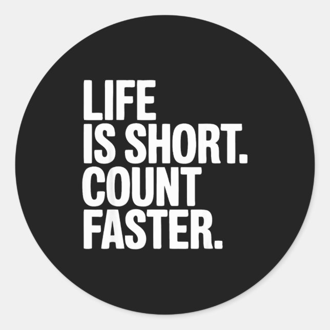 Pegatina Redonda Bridge Player Funny Contract Bridge  (Anverso)