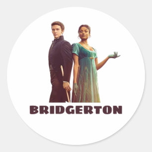 Pegatina Redonda Bridgerton-Funny