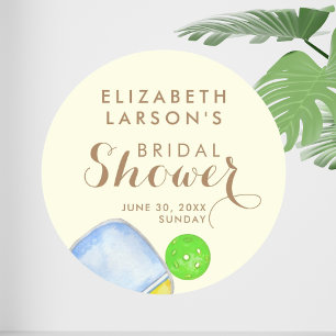 Pegatina Redonda Brigada temática del baloncesto acuático de aficio