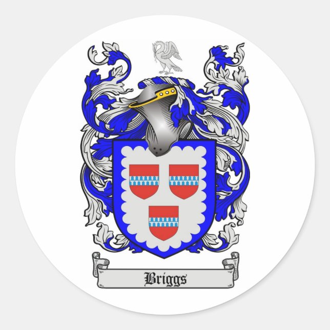 PEGATINA REDONDA BRIGGS FAMILIAR CREST - TRANSMITE EL ABRIGO DE ARM (Anverso)
