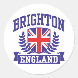 Pegatina Redonda Brighton England