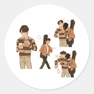 Pegatina Redonda Brightwin