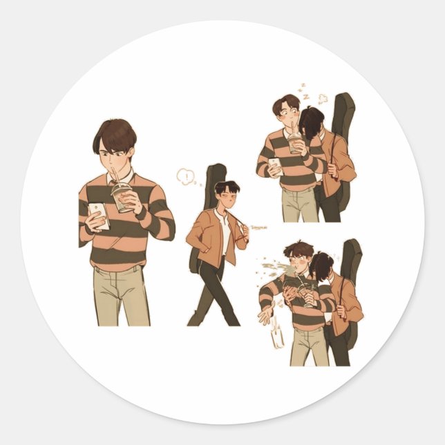 Pegatina Redonda Brightwin (Anverso)