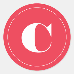 Pegatina Redonda Brillante y audaz regalo inicial de vacaciones