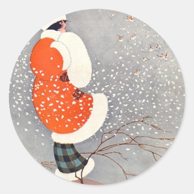 Pegatina Redonda Brillo de vacaciones (Anverso)