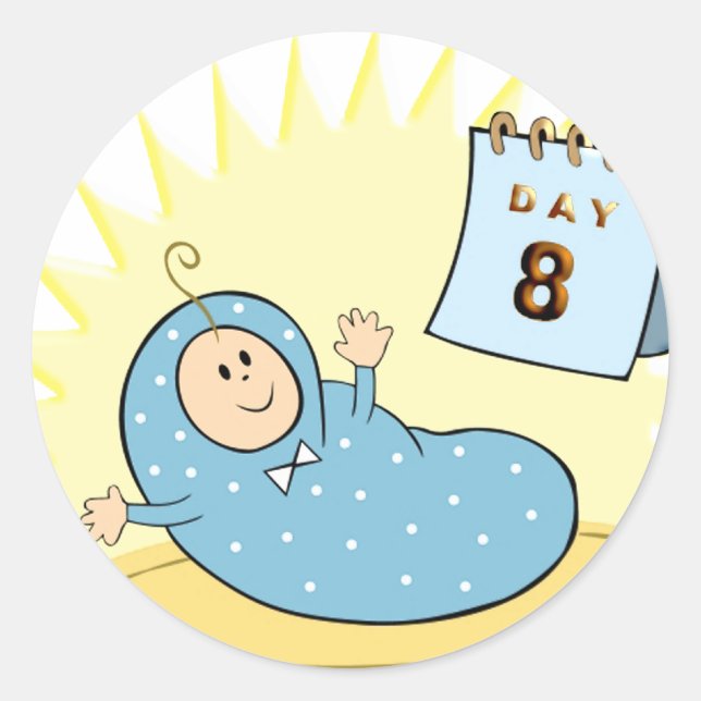 Pegatina Redonda Británico Milah (Anverso)